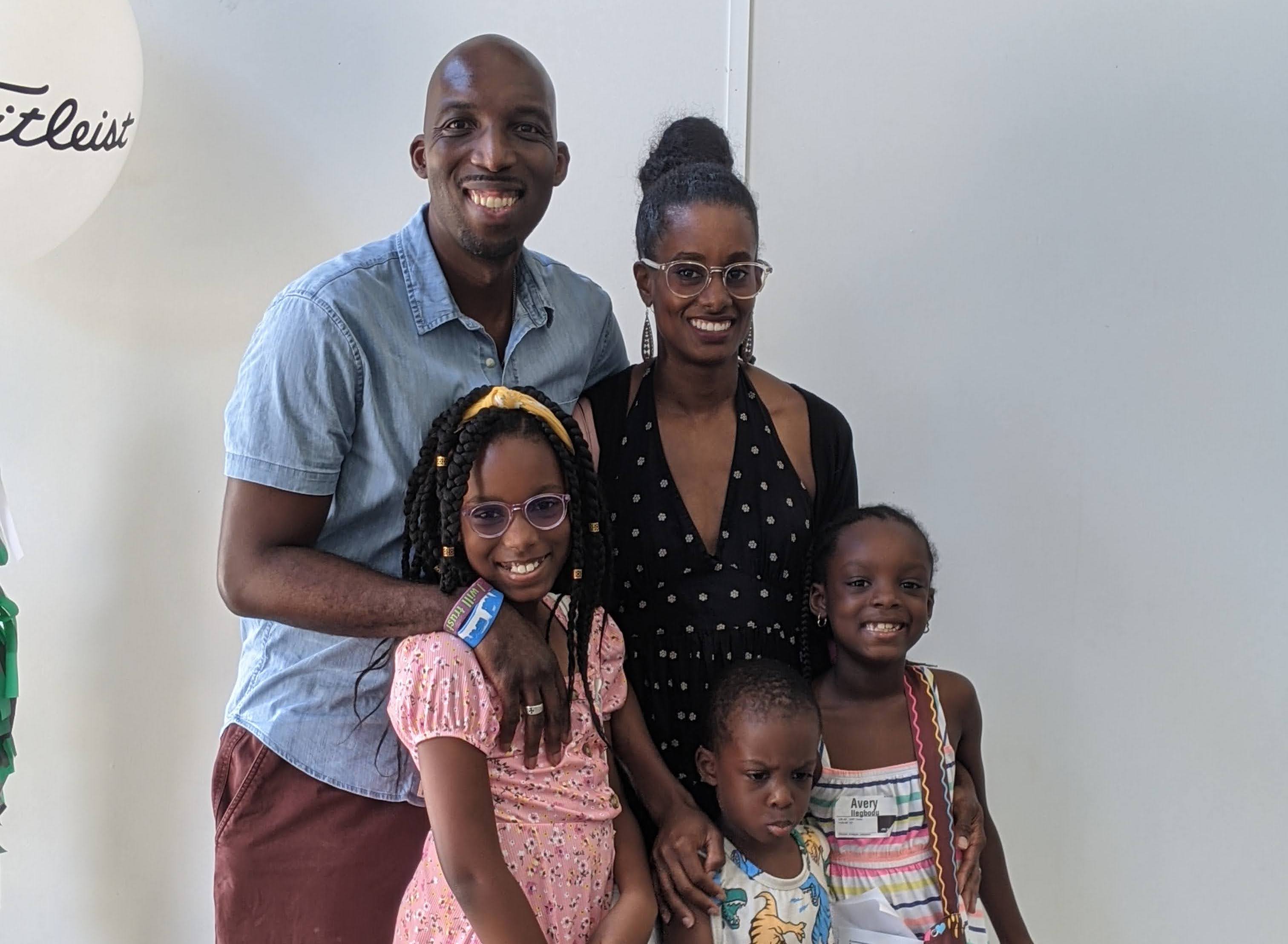 Photo of the Ilegbodu family on Father's Day